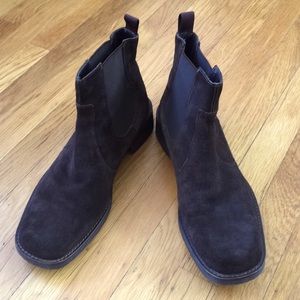 - LAVORAZIONE ARTIGIANA dark brown suede boo…